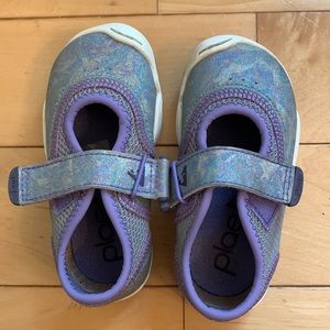 PLAE shoes, light purple shimmer